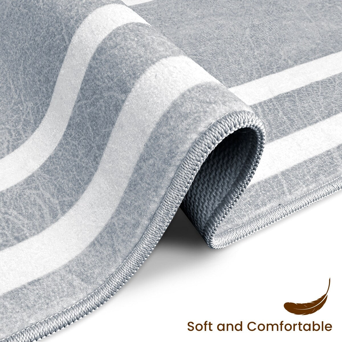 SussexHome Washable Ultra Thin Laundry Room Rug Runner - 20" x 59"