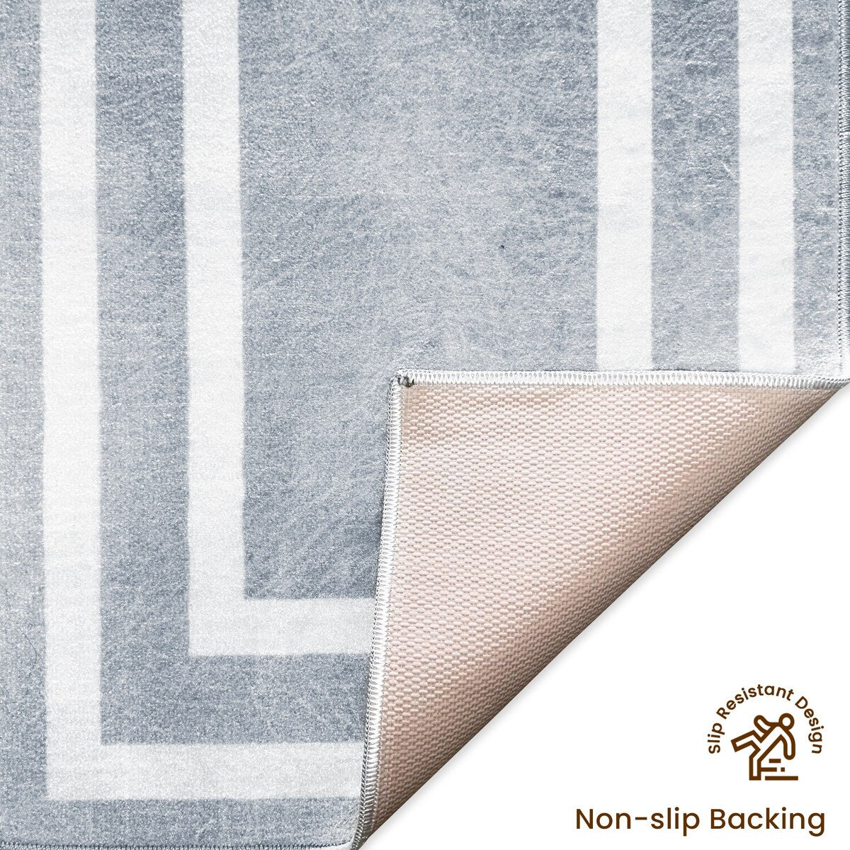 SussexHome Washable Ultra Thin Laundry Room Rug Runner - 20" x 59"