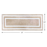 SussexHome Washable Ultra Thin Laundry Room Rug Runner - 20" x 59"