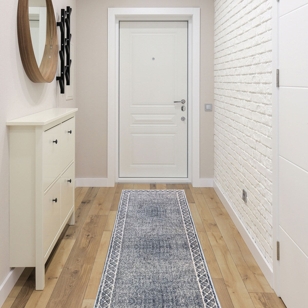 SussexHome Washable Ultra Thin Laundry Room Rug Runner - 20" x 59"