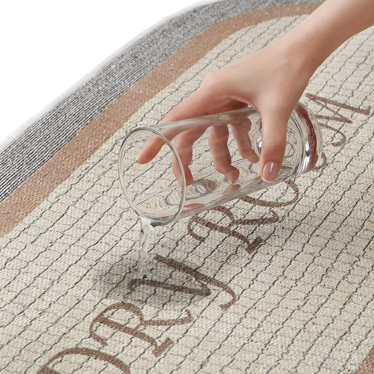 SussexHome Washable Ultra Thin Laundry Room Rug Runner - 20" x 59"