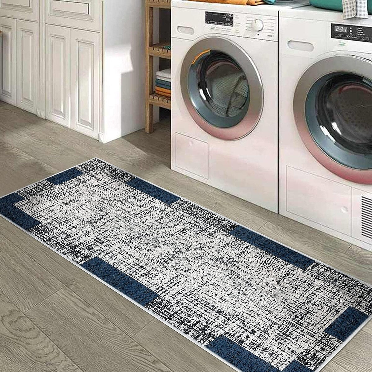 SussexHome Washable Ultra Thin Laundry Room Rug Runner - 20" x 59"