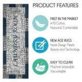 SussexHome Washable Ultra Thin Laundry Room Rug Runner - 20" x 59"