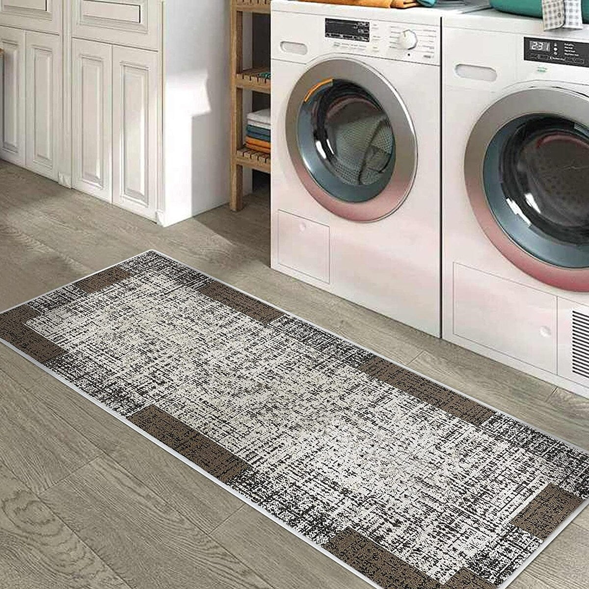 SussexHome Washable Ultra Thin Laundry Room Rug Runner - 20" x 59"