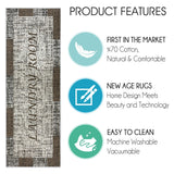 SussexHome Washable Ultra Thin Laundry Room Rug Runner - 20" x 59"