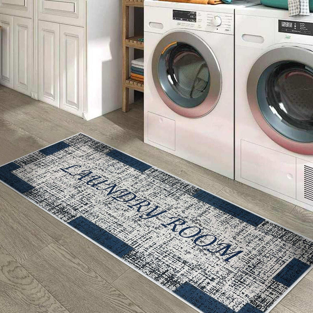 SussexHome Washable Ultra Thin Laundry Room Rug Runner - 20" x 59"