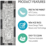SussexHome Washable Ultra Thin Laundry Room Rug Runner - 20" x 59"