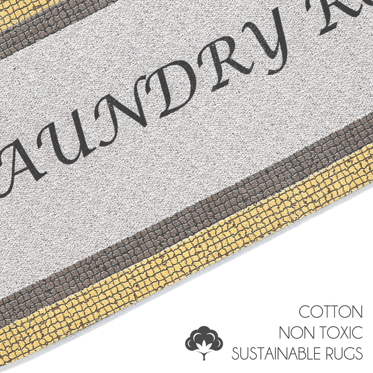 SussexHome Washable Ultra Thin Laundry Room Rug Runner - 20" x 59"