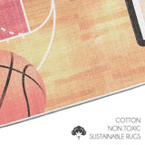 Sussexhome Low Pile Non-Slip Washable Educational Rug