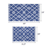 Sussexhome Non Skid Washable Kitchen Runner Rugs Set of 2 - Set of 44 x 24 and 31.5 x 20 Inches