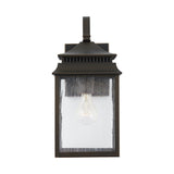 Sutter Creek Oiled Bronze Outdoor Wall Lantern w/ Antiqued Water Glass