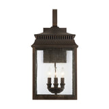 Sutter Creek Oiled Bronze Outdoor Wall Lantern w/ Antiqued Water Glass