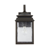 Sutter Creek Oiled Bronze Outdoor Wall Lantern w/ Antiqued Water Glass