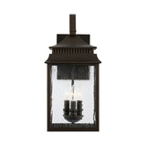 Sutter Creek Oiled Bronze Outdoor Wall Lantern w/ Antiqued Water Glass