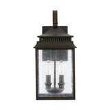 Sutter Creek Oiled Bronze Outdoor Wall Lantern w/ Antiqued Water Glass