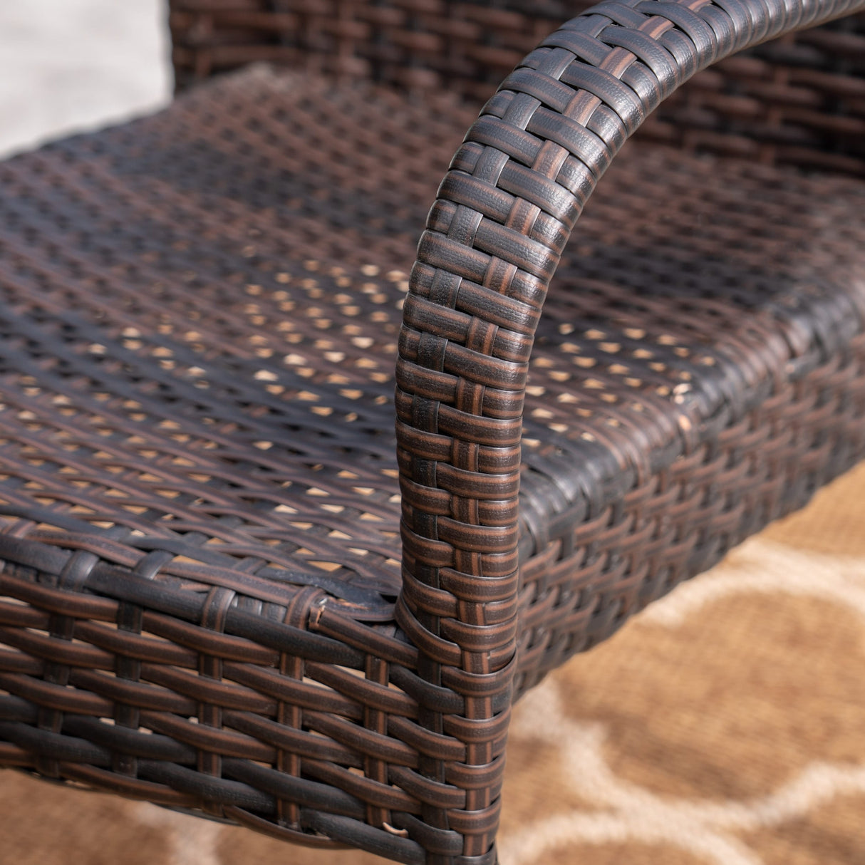 Sutton Outdoor 7 Piece Acacia Wood/ Wicker Dining Set by Christopher Knight Home