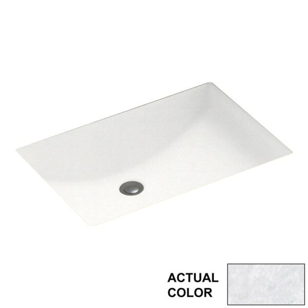 Swan 22-in W x 16-in D x 6.25-in H Solid Surface Undermount Bathroom Sink