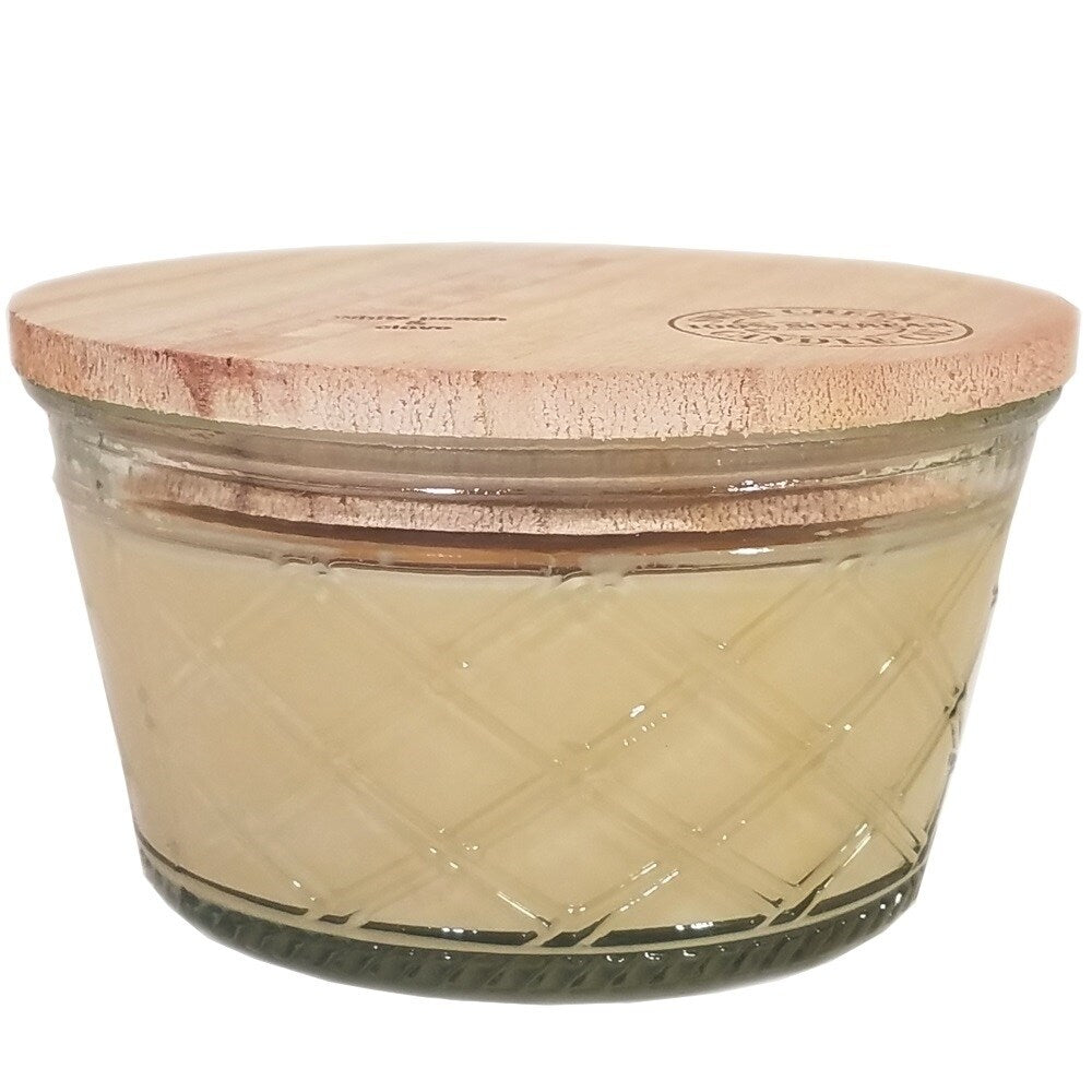 Swan Creek Timeless Collecton Double Wick White Peach and Clove