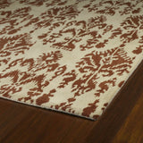 Swanky Terracotta Ikat Wool Rug (7'9 x 7'9 Square) - 7'9" Square