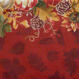 Swaying Leaves Bordered Fall Tablecloth