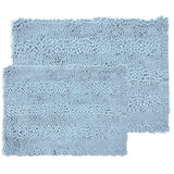 Sweet Home Collection 2 Piece Chenille Bathroom Rug Set (Assorted Colors)