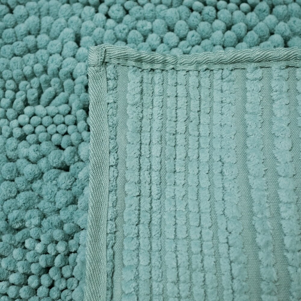 Sweet Home Collection 2 Piece Chenille Bathroom Rug Set (Assorted Colors)