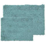 Sweet Home Collection 2 Piece Chenille Bathroom Rug Set (Assorted Colors)