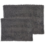 Sweet Home Collection 2 Piece Chenille Bathroom Rug Set (Assorted Colors)