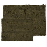 Sweet Home Collection 2 Piece Chenille Bathroom Rug Set (Assorted Colors)