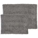 Sweet Home Collection 2 Piece Chenille Bathroom Rug Set (Assorted Colors)