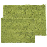 Sweet Home Collection 2 Piece Chenille Bathroom Rug Set (Assorted Colors)
