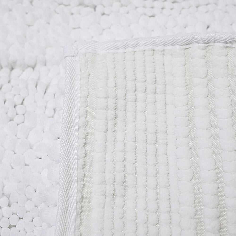 Sweet Home Collection 2 Piece Chenille Bathroom Rug Set (Assorted Colors)