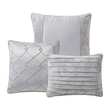 Sweet Home Collection Luna 7 Piece Crushed Velvet Comforter Set