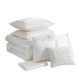Sweet Home Collection Luna 7 Piece Crushed Velvet Comforter Set