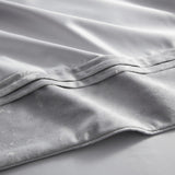 Sweet Home Collection Luna 7 Piece Crushed Velvet Comforter Set