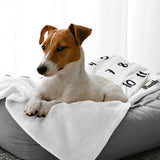 Sweet Jojo Designs Black White Doggy Dog Birthday Puppy Milestone Blanket - Pet Party Animal Dictionary Definition Modern Mooch
