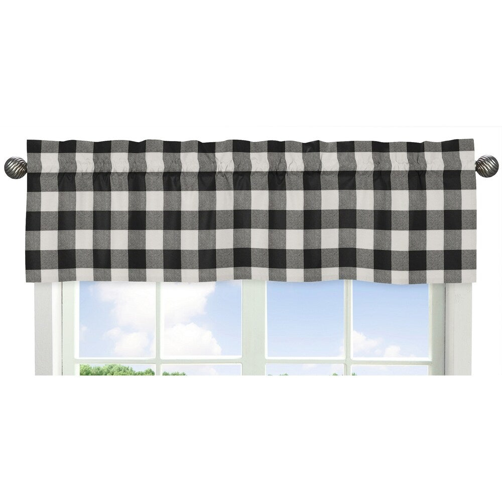 Sweet Jojo Designs Black and White Rustic Woodland Flannel Buffalo Pla