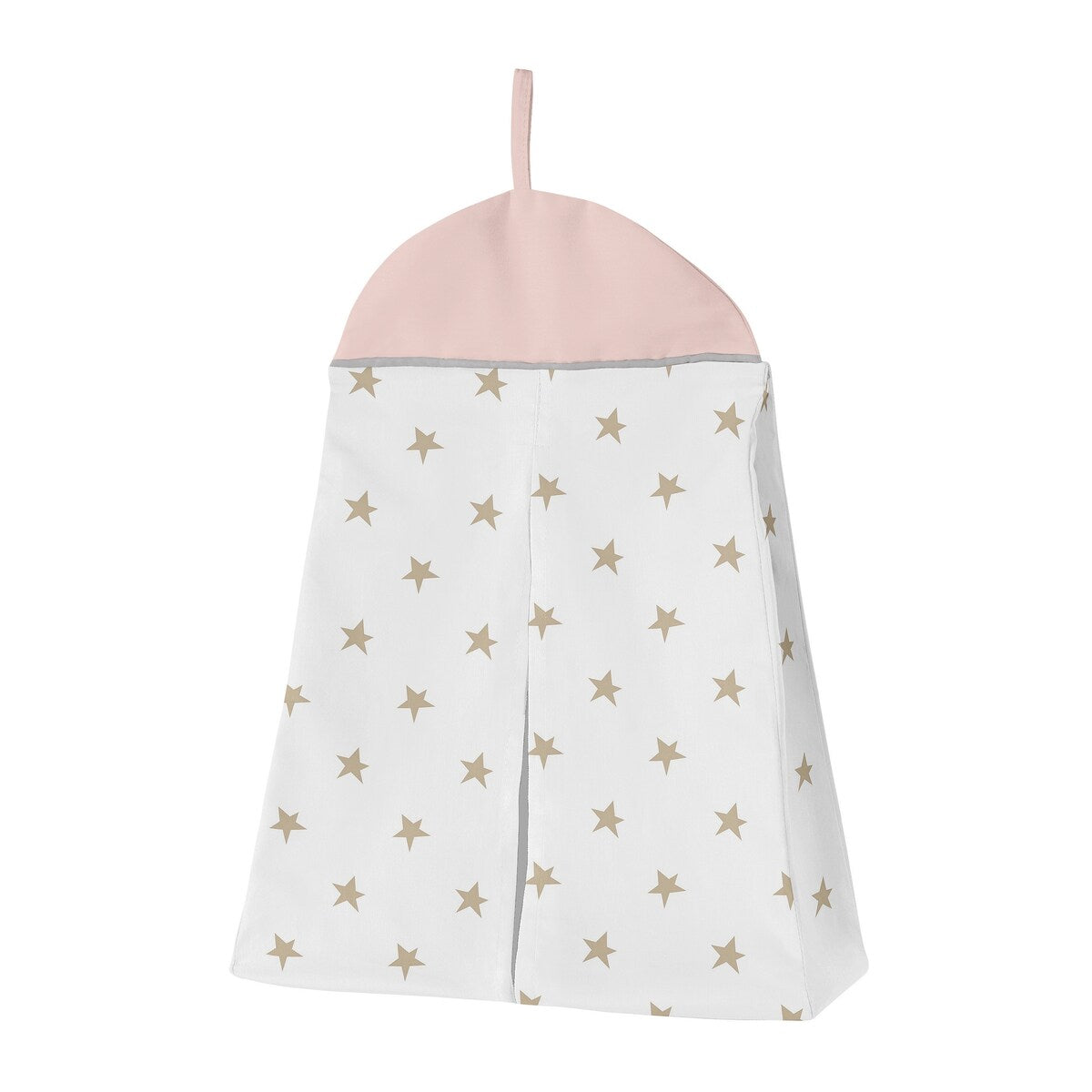 Sweet Jojo Designs Blush Pink Gold Star and Moon Girl 5-piece Nursery Crib Bedding Set Grey Celestial Sky Stars Gray Shabby Chic