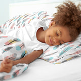 Sweet Jojo Designs Feather Collection 3-piece Full/Queen Comforter Set