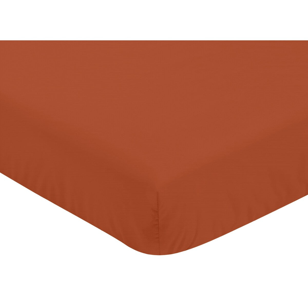 Sweet Jojo Designs Orange Boho Bohemian Girl Fitted Crib Sheet Burnt Rust Farmhouse Shabby Chic Designer Modern Minimalist