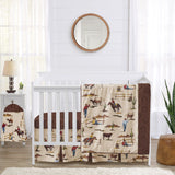 Sweet Jojo Designs Western Cowboy Boy 4pc Nursery Crib Bedding Set Wild West Southern Charm South Country Desert Horse Horseshoe