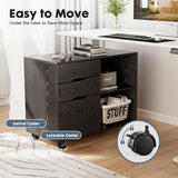 Sweetcrispy Filing Cabinet, 4-Drawer File Cabinet for Home Office, Mobile Lateral Filing Cabinet
