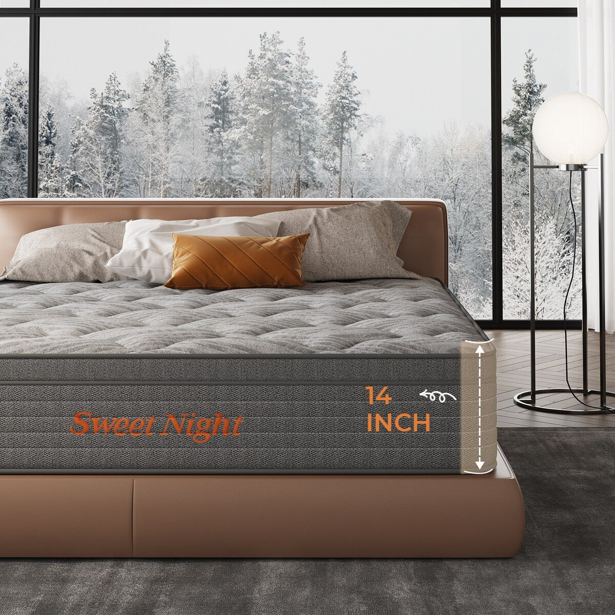 Sweetnight 14'' Gel Memory Foam Hybrid Mattress