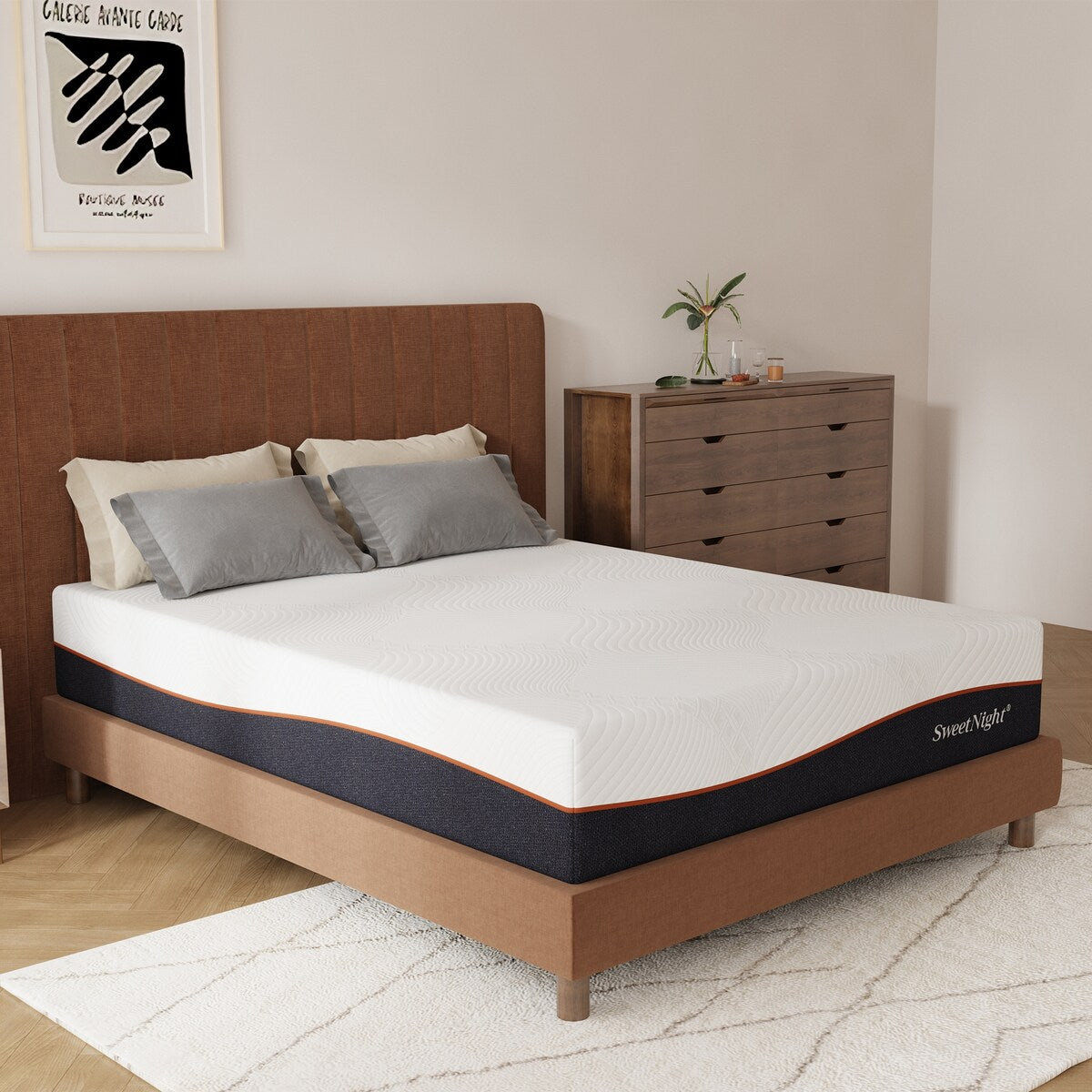Sweetnight 14'' Medium Gel Memory Foam Mattress