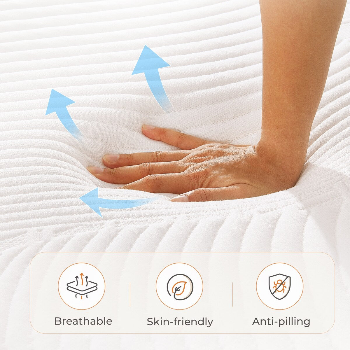 Sweetnight 14'' Medium Gel Memory Foam Mattress