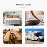 Sweetnight 4 Inch Plush Cooling Gel Mattress Topper