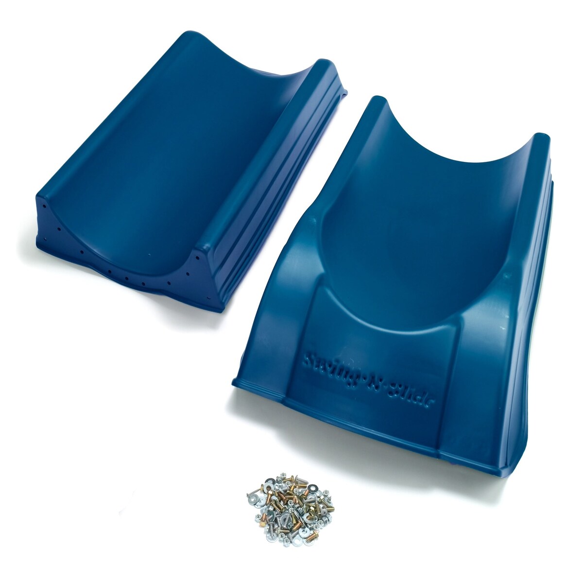 Swing-N-Slide 2-Piece Summit Slide - Blue, Mounts to 4' Platforms - 84" L x 21" W x 7.5" H