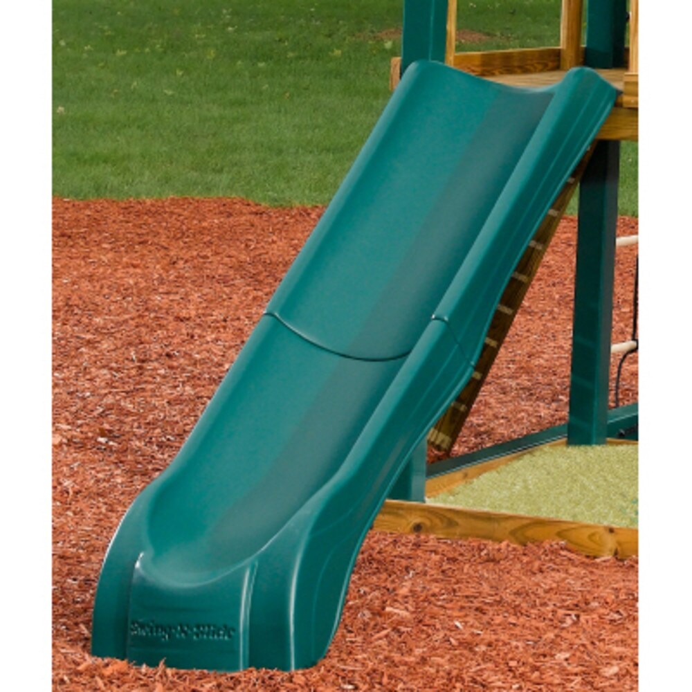 Swing-N-Slide 2-Piece Summit Slide - Green, Mounts to 4' Platforms - 84" L x 21" W x7.5" H