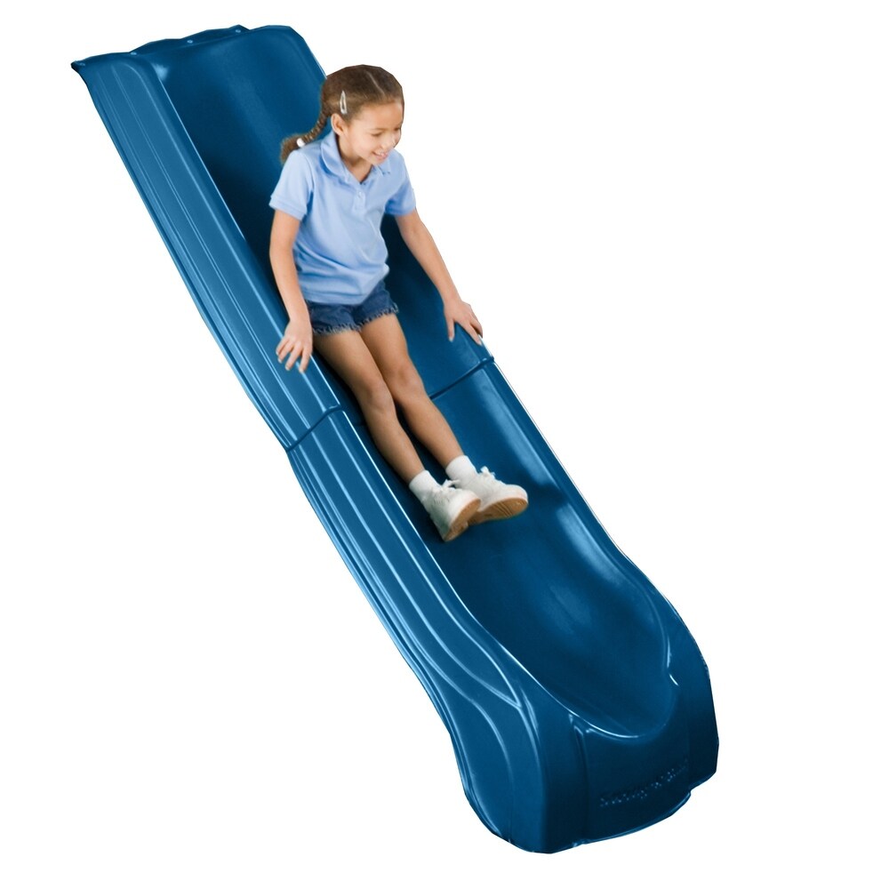 Swing-N-Slide 2-Piece Summit Slide - Blue, Mounts to 4' Platforms - 84" L x 21" W x 7.5" H