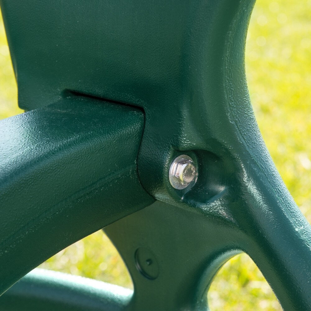 Swing-N-Slide Dual Ride Glider with Chains - Green - 38" L x 16" W x 24" H - 38" L x 16" W x 24" H